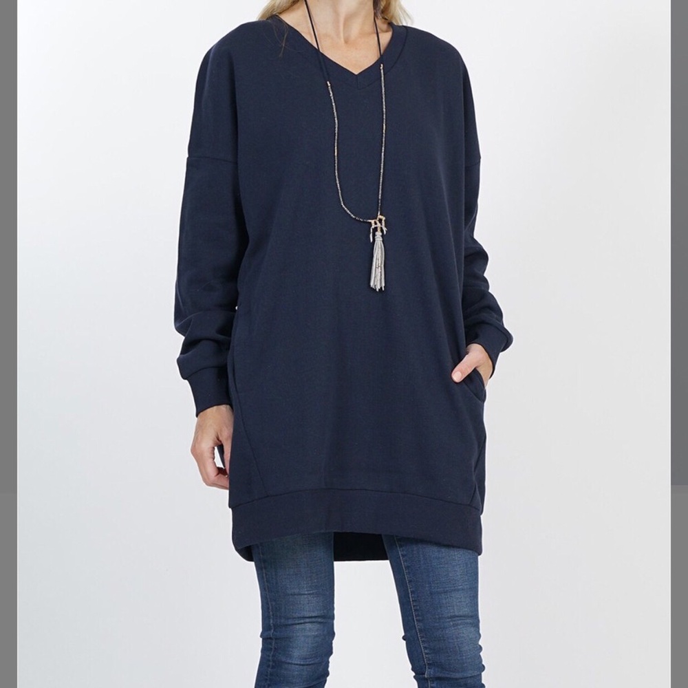 😍NWT Oversized Pocket Fleece S/M